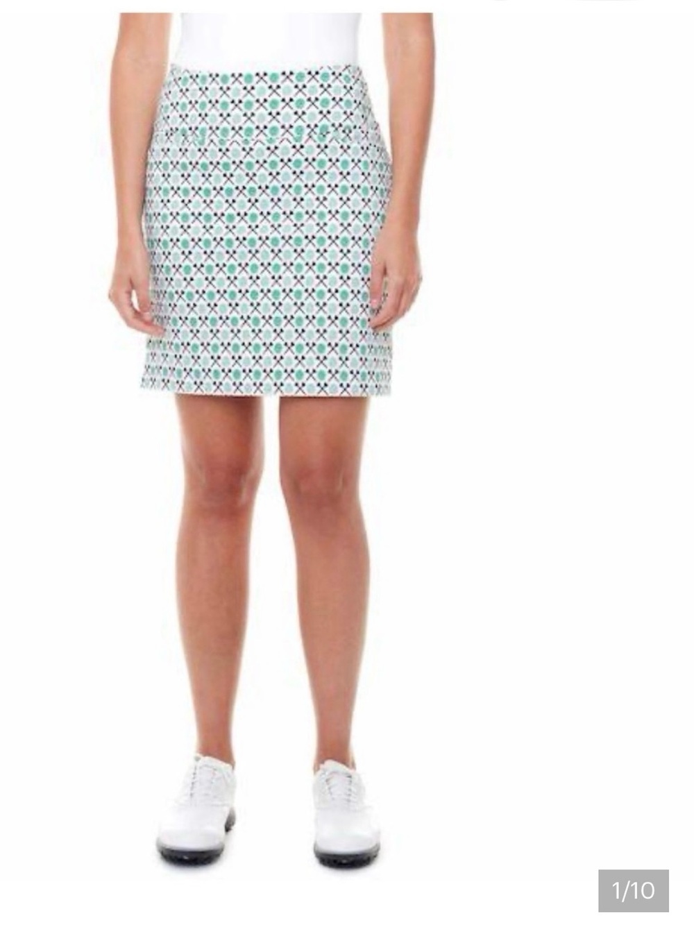 Control Swing Golf Skort- Golf Ball and Tee Print Built in liner size 12